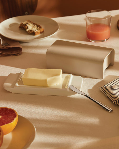 Mattina red Butter dish Alessi 1