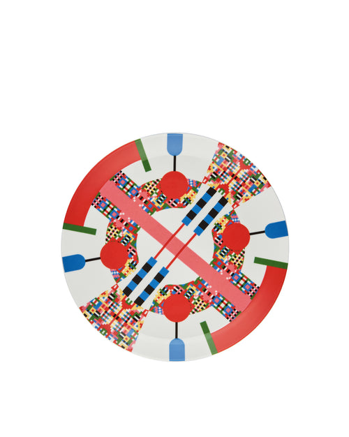 Holyhedrics decoration 1, porcelain Pastry plate Alessi