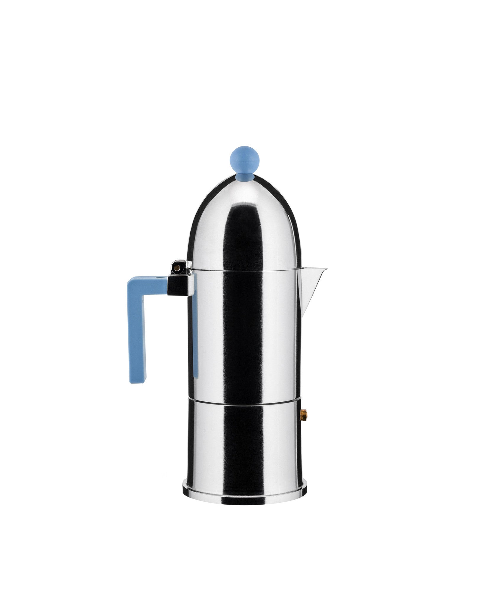 La cupola light blue Espresso coffee maker. Induction. Alessi