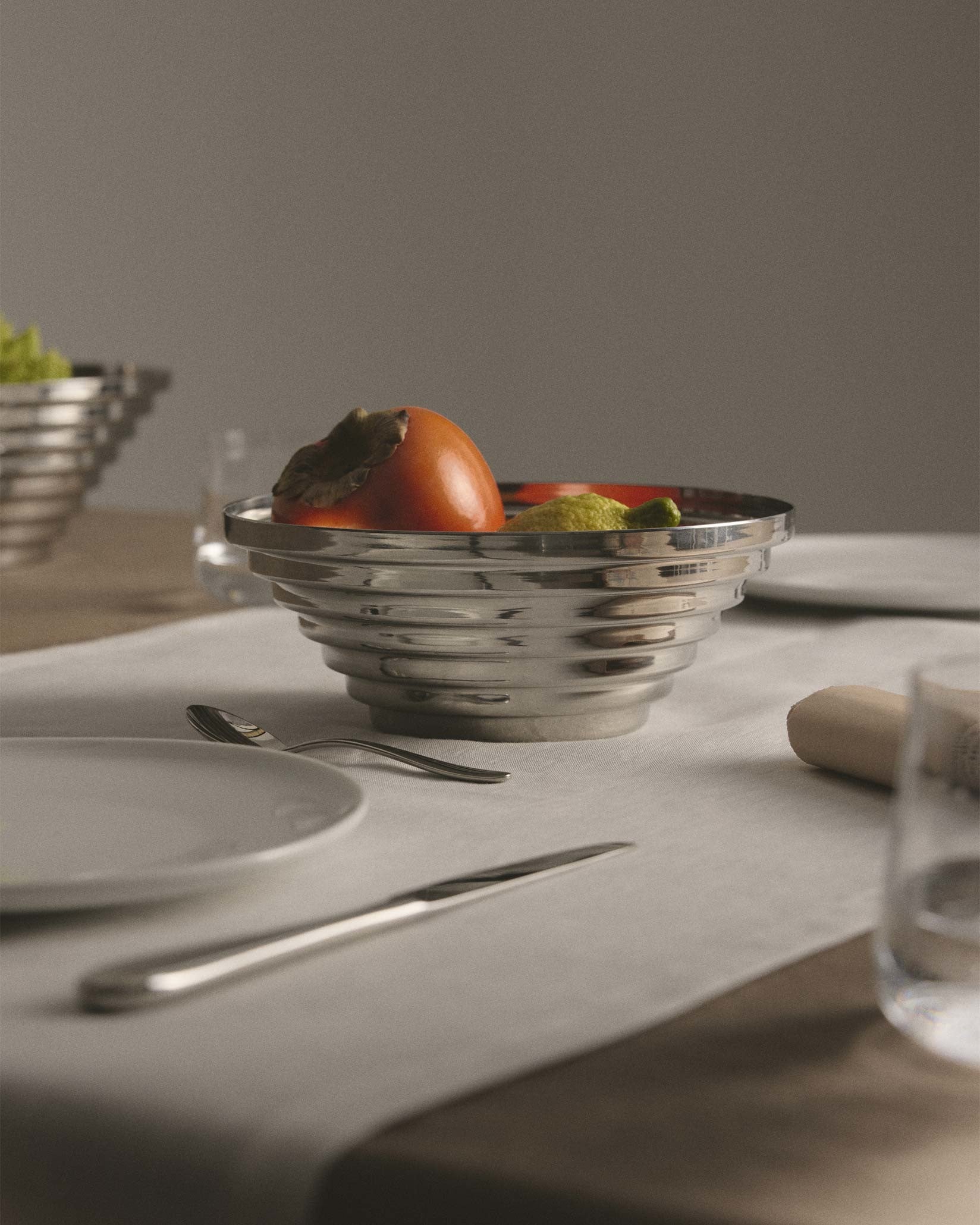 Maya Greenpurple Round basket Alessi 1