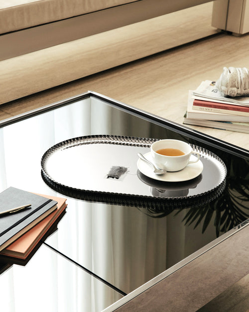 Pleats black Tray Alessi 1