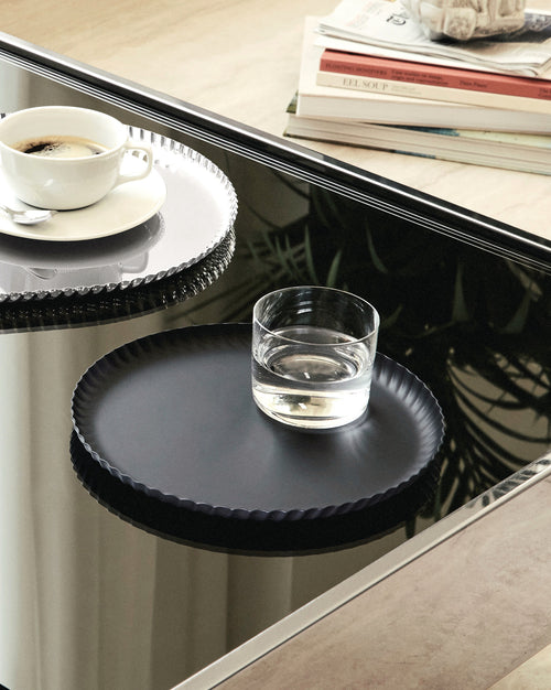 Pleats cm 23 || inch 9″ Round tray Alessi 1
