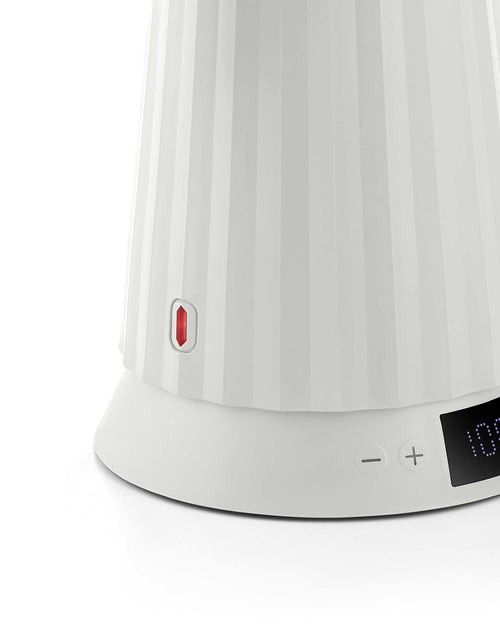 Plissé white Electric kettle. European plug Alessi