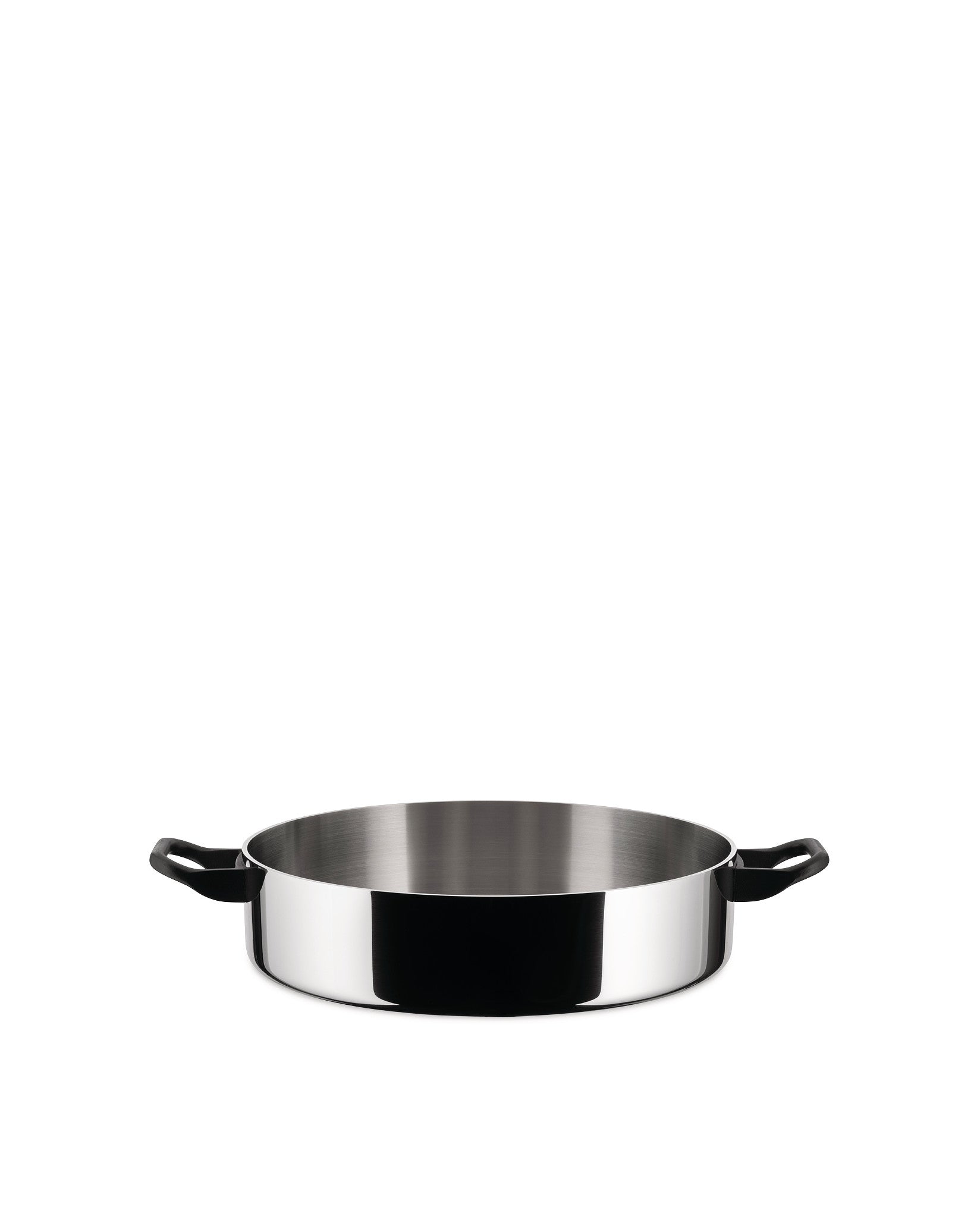 La Cintura di Orione Ø cm 24.00 || Ø inch 9½″ Low casserole with two handles Alessi
