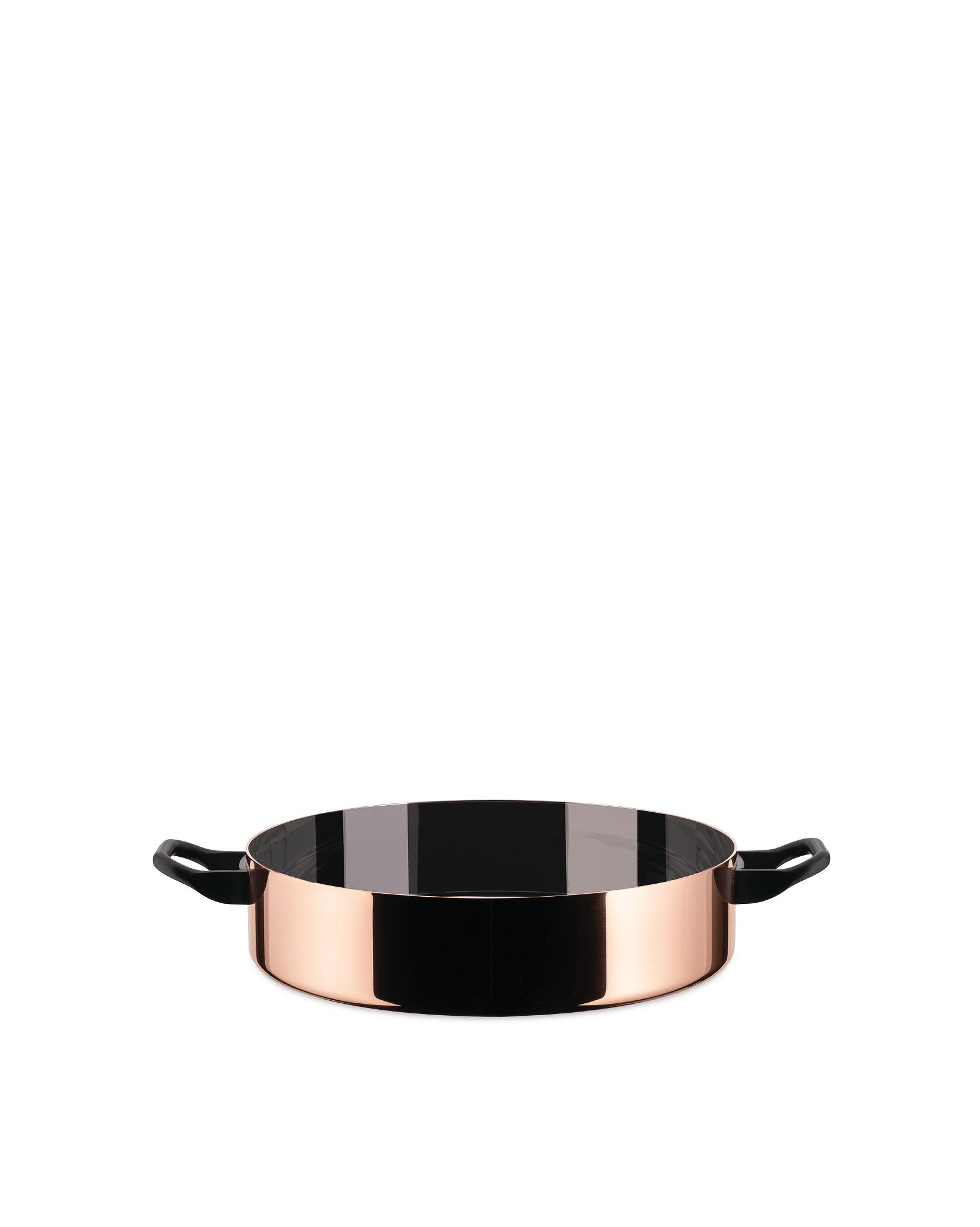 La Cintura di Orione Ø cm 24.00 || Ø inch 9½″ Low casserole with two handles Alessi