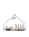 Bark Crib stainless steel Crib Alessi