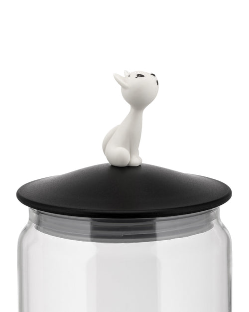 MiòJar Red Orange Jar for cat food Alessi
