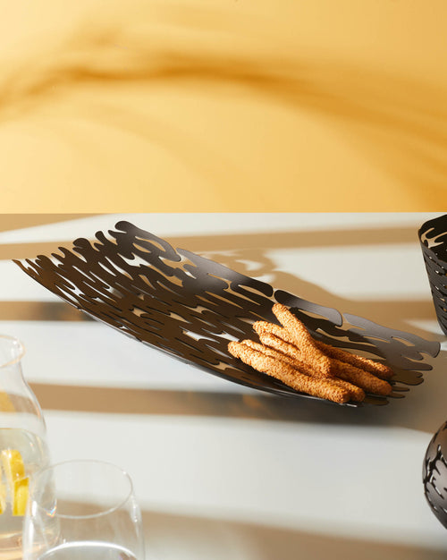 Bark black Centrepiece Alessi