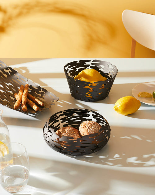 Barknest black Basket Alessi