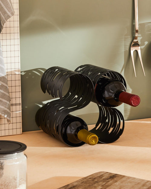 Barkcellar stainless steel Bottle rack Alessi