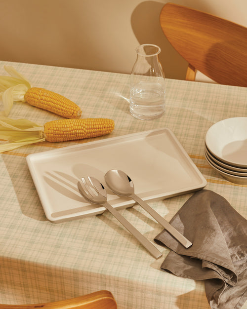 Tonale Light Grey, cm 36x17 || inch 14¼″x6¾″ Serving plate Alessi