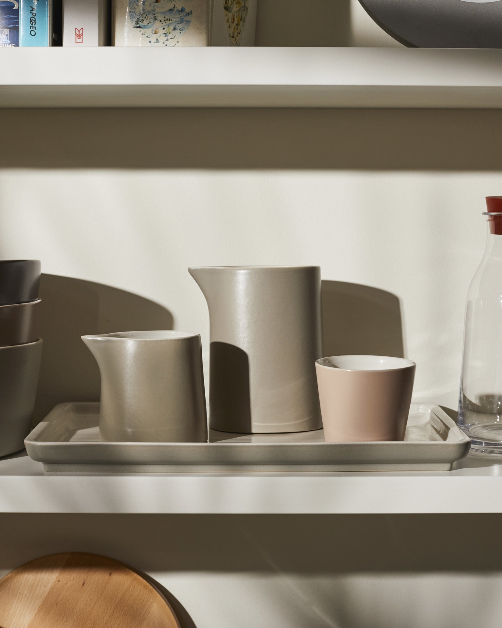 Tonale Light Grey Glass. 4 pieces Alessi