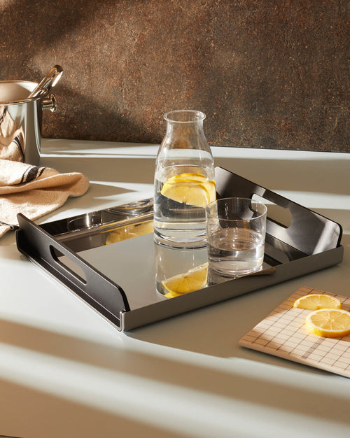 Vassily Default Title Rectangular tray with handles Alessi
