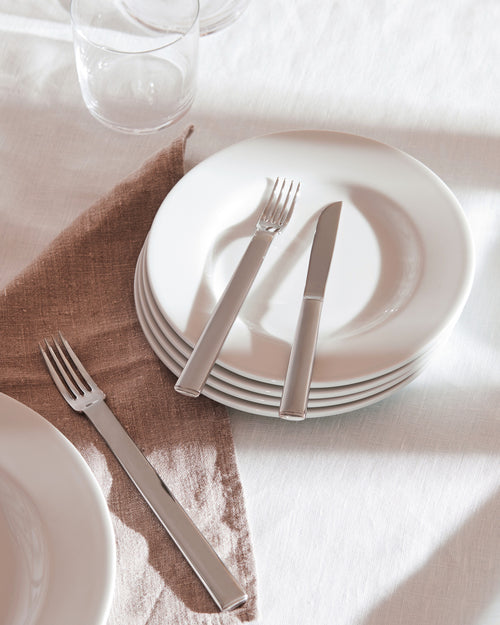Rundes Modell Default Title Dessert fork. 6 pieces Alessi