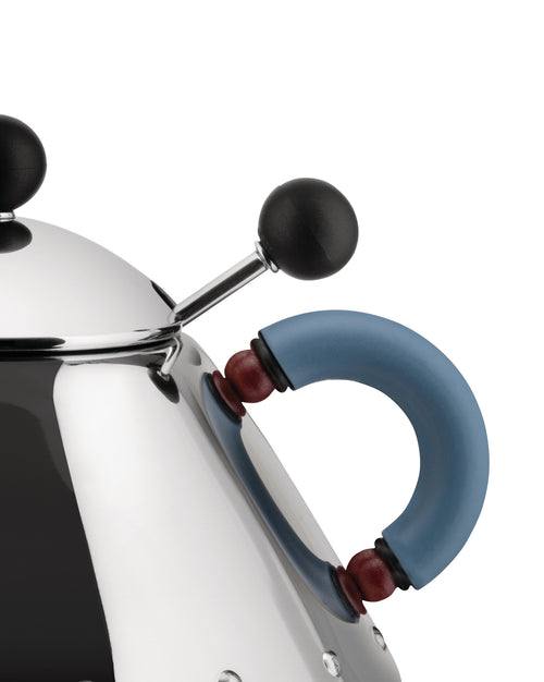 9097 black Sugar bowl with spoon Alessi
