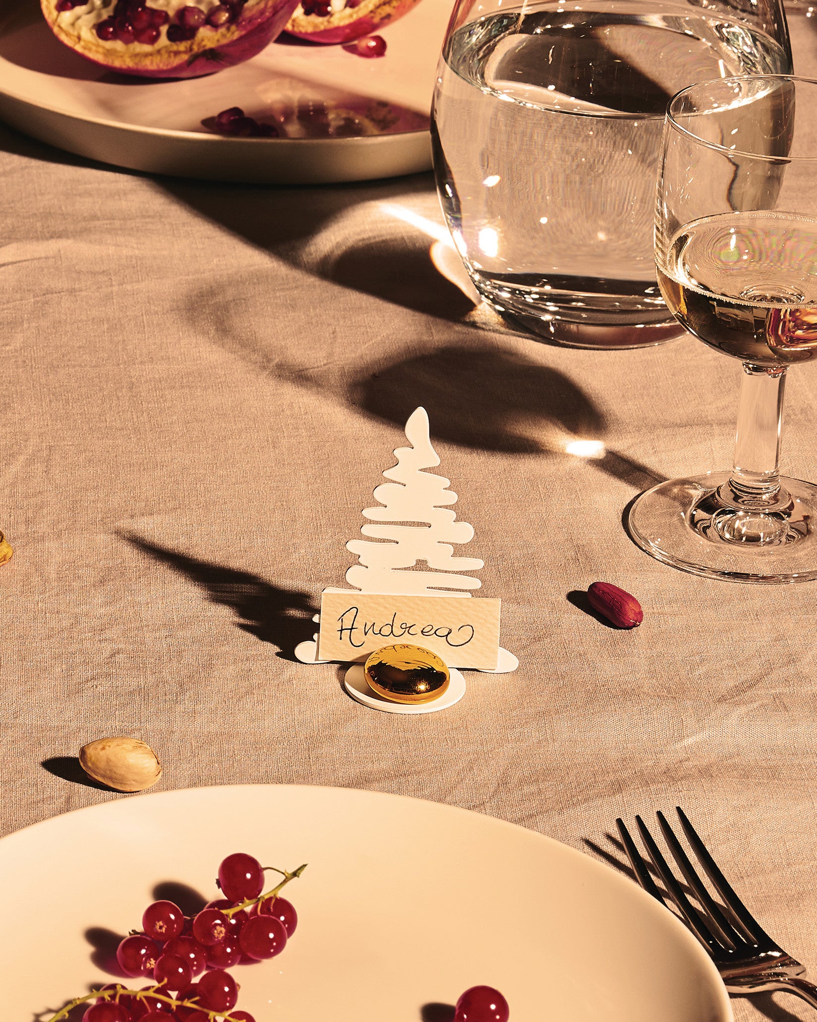 Barkplace Tree white Place marker Alessi 1