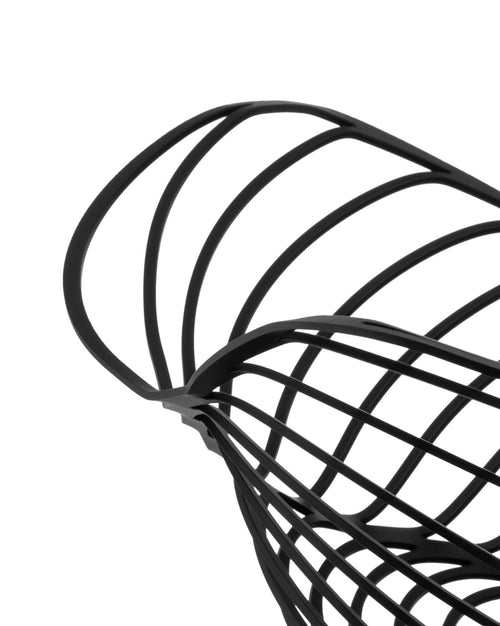 Trinity black, cm 26 || inch 10¼″ Citrus basket Alessi