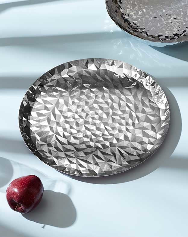 Joy n. 3 stainless steel Round tray Alessi 1