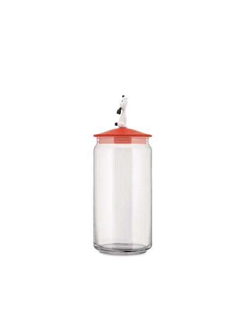 LulàJar Red Orange Jar for dog food Alessi