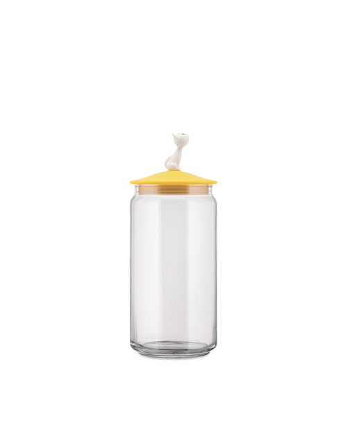 MiòJar Red Orange Jar for cat food Alessi