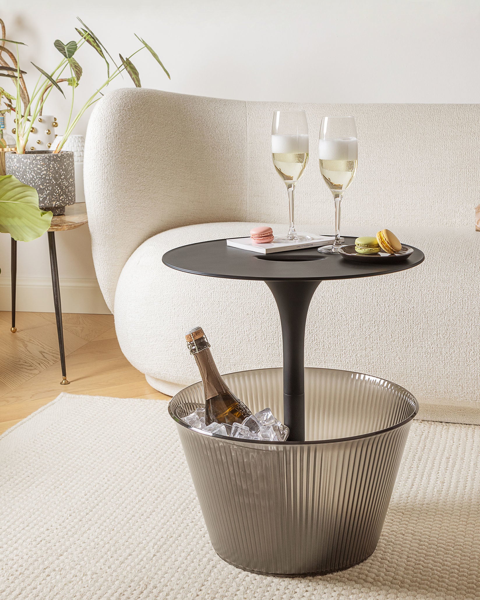 Pick-Up Default Title Multi-purpose side table with container for bottles. Alessi 1