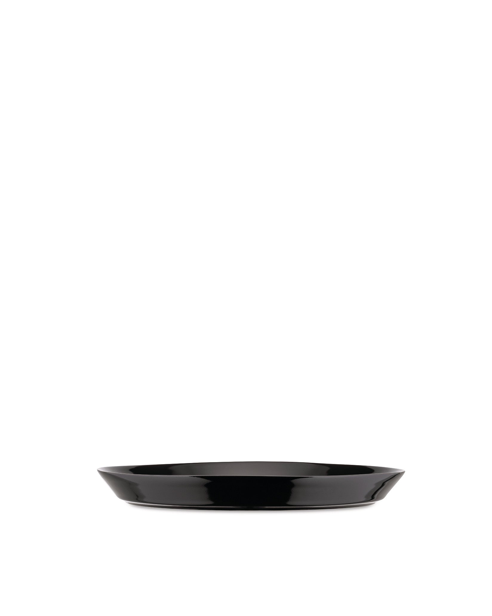 Tonale black Dinner plate. 4 pieces Alessi