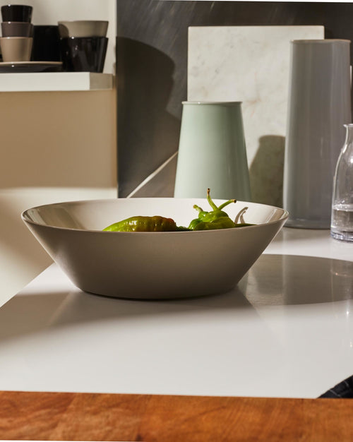 Tonale Light Grey Salad serving bowl Alessi