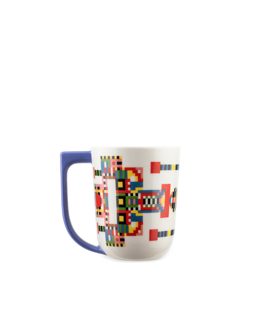 Holyhedrics light blue, porcelain Mug Alessi