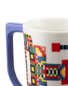 Holyhedrics light blue, porcelain Mug Alessi 3