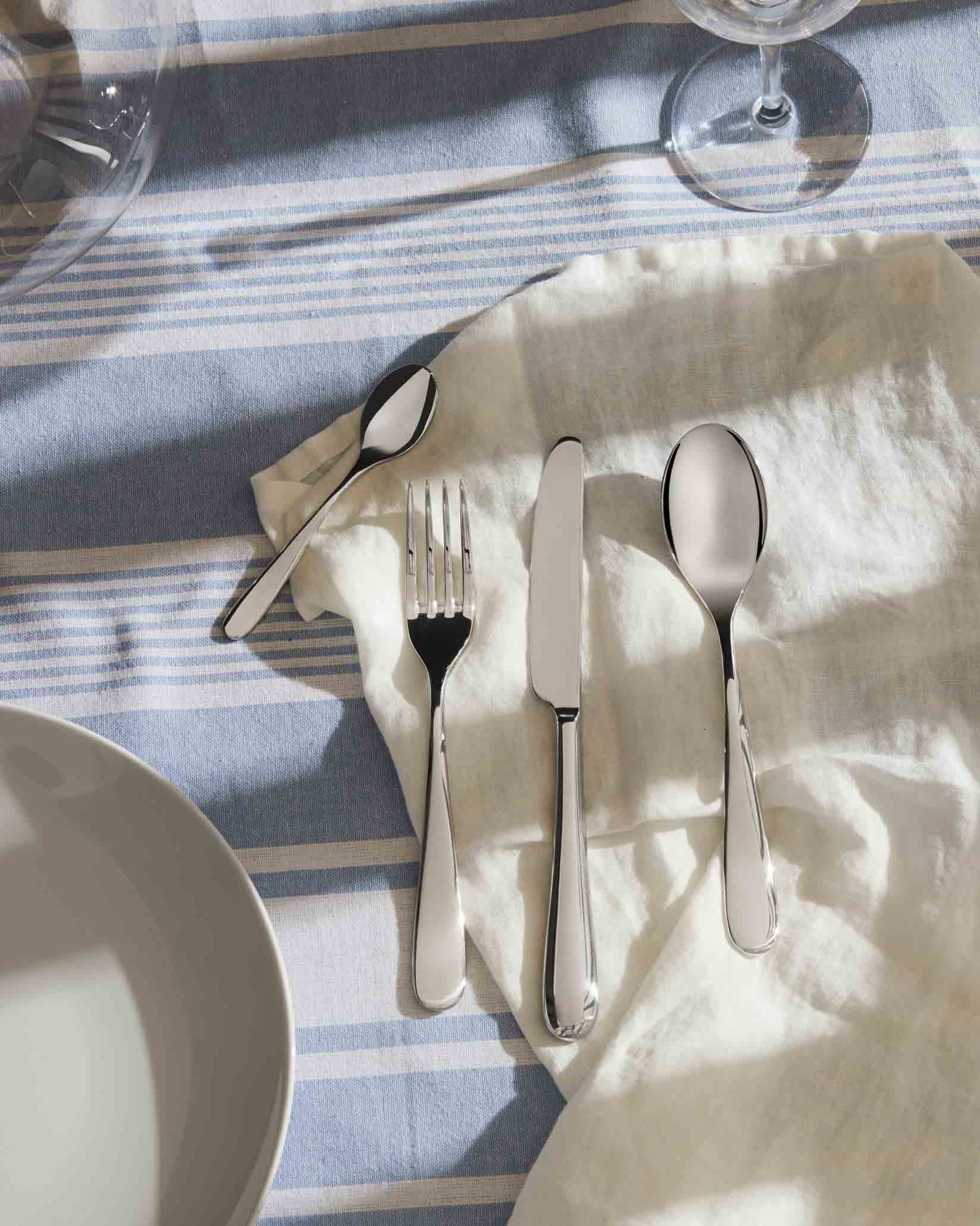 Nuovo Milano knife hollow handle Cutlery set 24 pieces Alessi