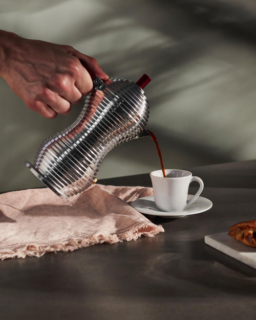 Pulcina cups 3 Espresso coffee maker. Induction. Alessi