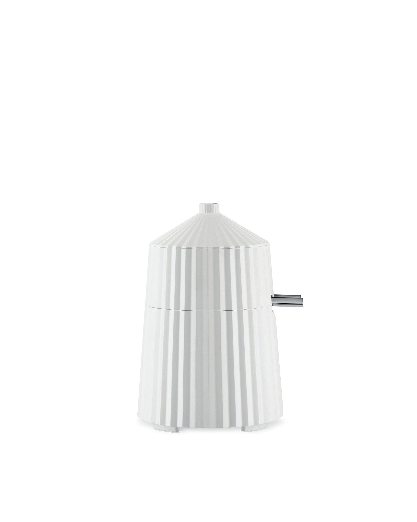 Plissé white Electric citrus-squeezer. European plug Alessi