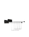 Plissé black Set of two toaster racks Alessi