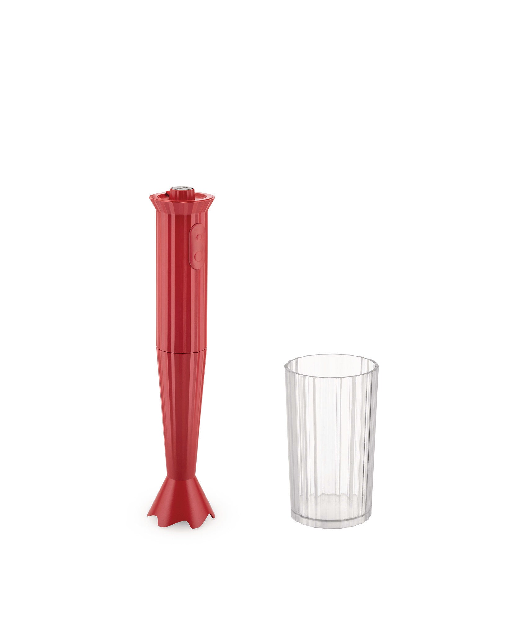 Plissé red Hand blender. European plug Alessi