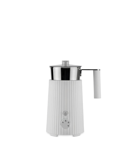 Plissé white Multi-function milk frother. European plug Alessi