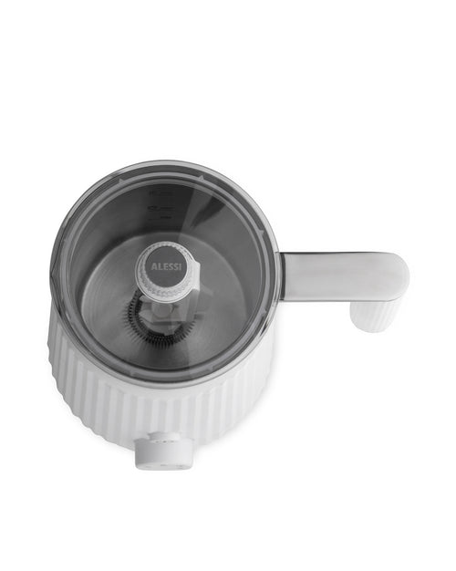Plissé white Multi-function milk frother. European plug Alessi