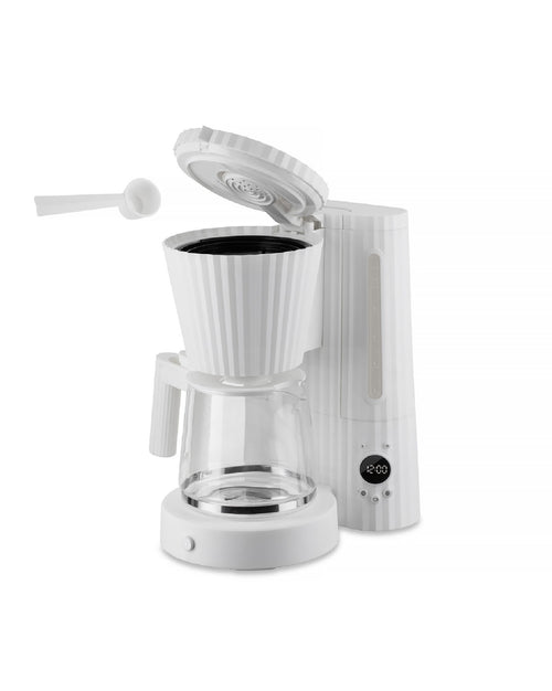 Plissé white Drip coffee maker. European plug. Alessi