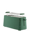 Plissé green Long double compartment toaster. European plug. Alessi