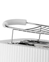 Plissé white Long double compartment toaster. European plug. Alessi