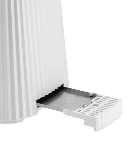 Plissé white Long double compartment toaster. European plug. Alessi
