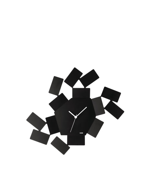 La Stanza dello Scirocco black Wall clock Alessi