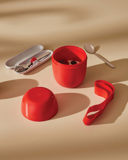 Food à porter red Lunch pot Alessi