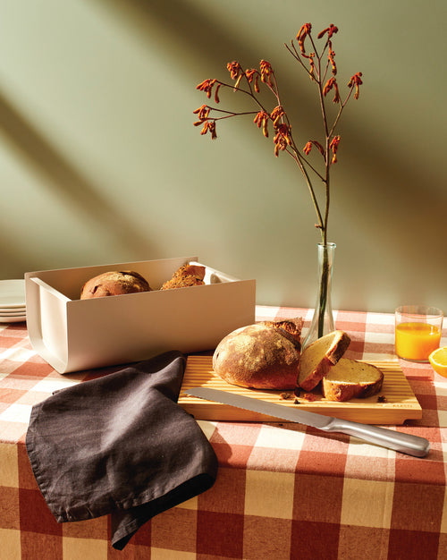 Mattina red Bread bin Alessi