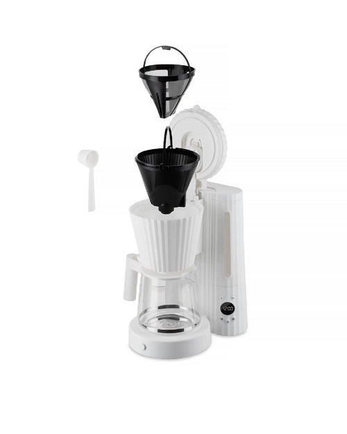 Plissé white Drip coffee maker. European plug. Alessi